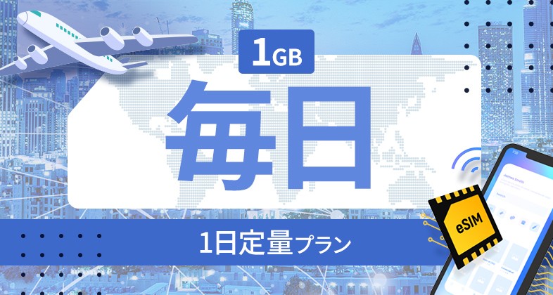 イタリア 1GB / 毎日